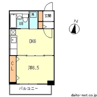 ペルテ代田橋【6階】の間取り