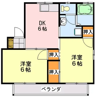 サンルートトスエル【1階】の間取り