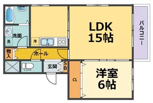 モンセラート【1階】の間取り