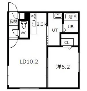BRUN CUBEIII【3階】の間取り
