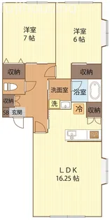 サンシティハイツ【1階】の間取り