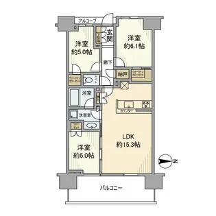 シティハウス豊洲キャナルテラス【10階】の間取り