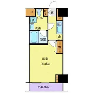 ジェノヴィア新宿中落合スカイガーデン【6階】の間取り