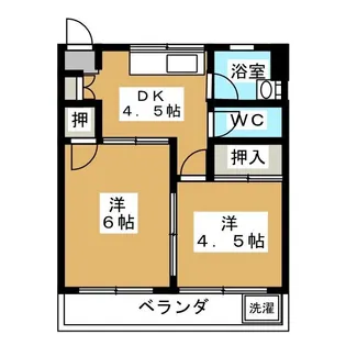 協友館第1マンション【1階】の間取り