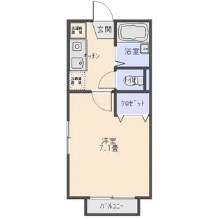 ベルスリー【1階】の間取り