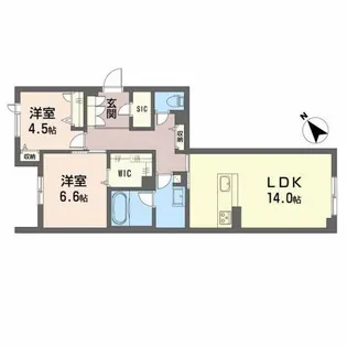 Casa Regio Misuji【1階】の間取り