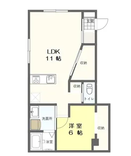 エルフォート ノーブル【2階】の間取り