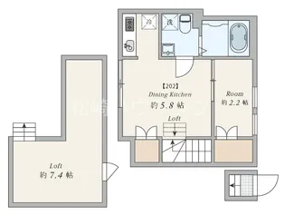 AW中野松が丘【2階】の間取り