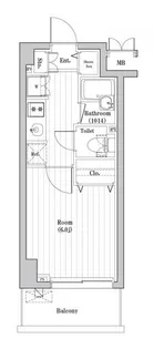 レジデンス横浜天王町【6階】の間取り
