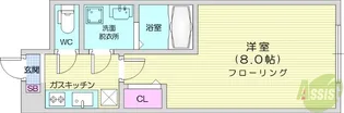 de luxe仙台川内【2階】の間取り