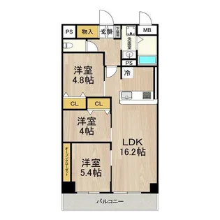 インプルーブ金山【6階】の間取り
