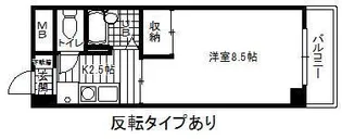 カーサ大正町2ND【3階】の間取り