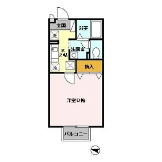 セジュールベリー【2階】の間取り
