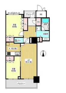 大阪福島タワー【11階】の間取り