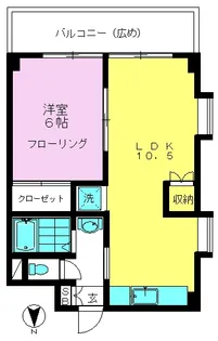 ホワイトハウス【3階】の間取り
