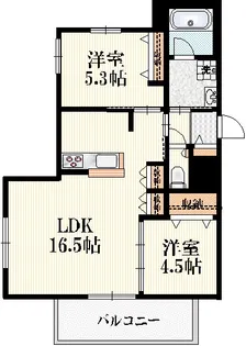 ラ ケイム【2階】の間取り