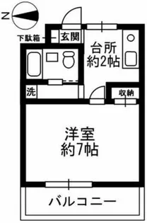 アネックス調布II【1階】の間取り