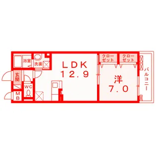 ラルジュ【3階】の間取り
