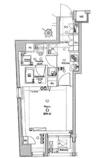 エルフラット板橋【4階】の間取り