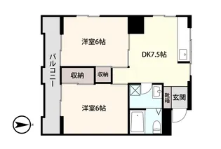 アシスト第2宇都宮マンション【1階】の間取り