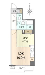シティレジデンス東陽町【4階】の間取り