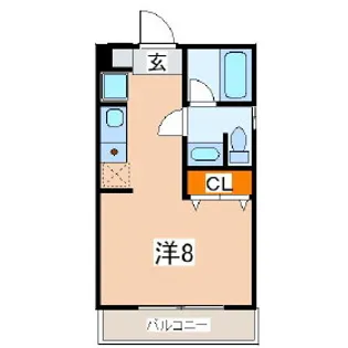 テック盛岡【3階】の間取り