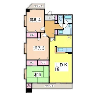 ナポレ南出来島【2階】の間取り