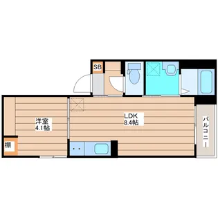 グロウランス薬師堂II【2階】の間取り