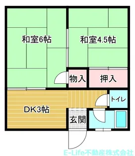 ゆーかりコーポ【1階】の間取り