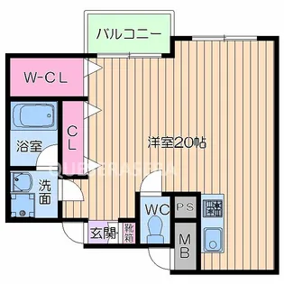 リバープレイス梅田北【10階】の間取り