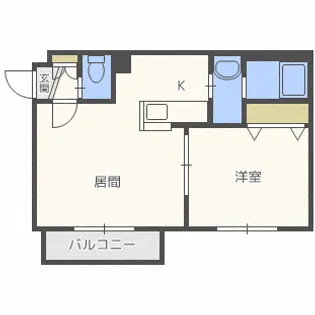 フィーノW1【2階】の間取り