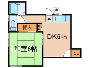 ハイツトミ-【2階】の間取り