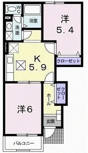 マルグリットI【1階】の間取り