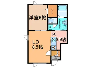 ヒナーレII【2階】の間取り