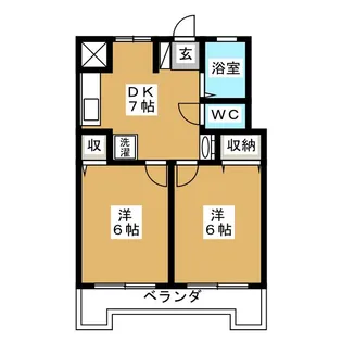 三信マンション【4階】の間取り