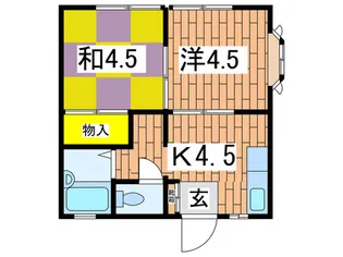 ハイツユタカ【1階】の間取り