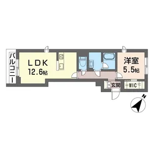 ファーストブルー【2階】の間取り