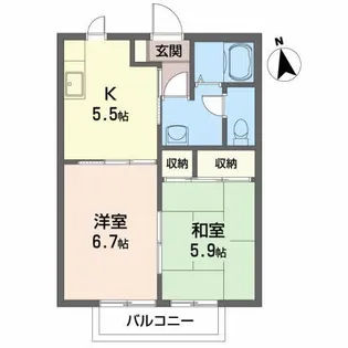 サクセスメゾン【2階】の間取り