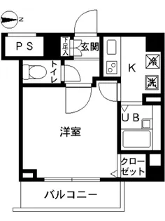 スカイコート大島【2階】の間取り