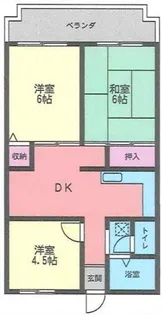 サバスさがみ野【4階】の間取り