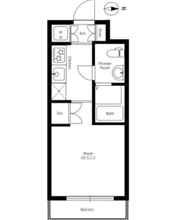 セントパレス池袋【2階】の間取り