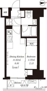 フレンシア御徒町【7階】の間取り