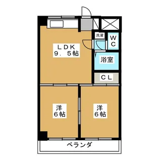 オークハイツ【3階】の間取り