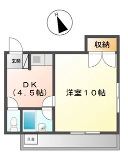 マンションほうれん草【3階】の間取り