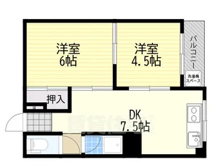 竹田マンション【4階】の間取り