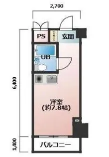 ポートハイム宮元町第一【2階】の間取り