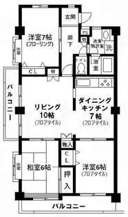 ロイヤルハイツ【2階】の間取り