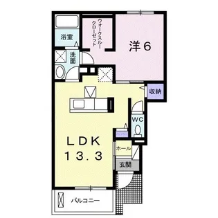 マーベラス坂ノ市【1階】の間取り