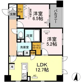 Belle mer【8階】の間取り