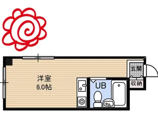 大宝コーポ今津【3階】の間取り